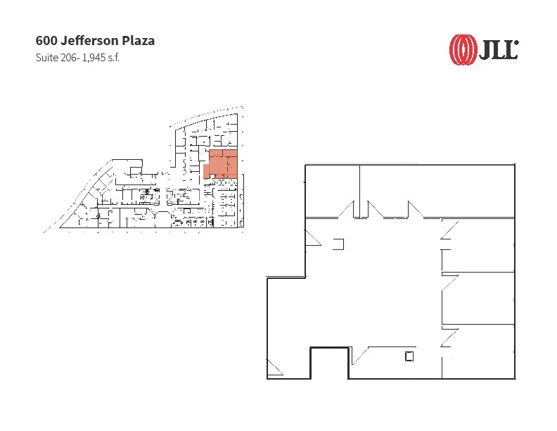 600 Jefferson Plz, Rockville, MD en alquiler Plano de la planta- Imagen 1 de 1