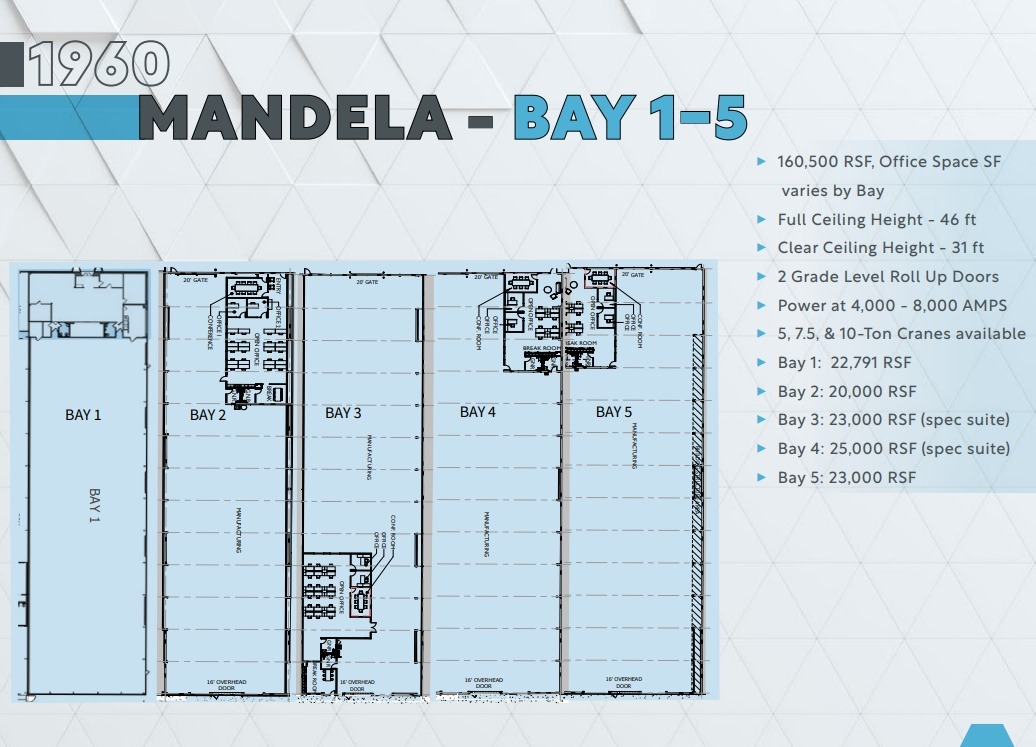 1960-1980 Mandela Pky, Oakland, CA en alquiler Plano de la planta- Imagen 1 de 1