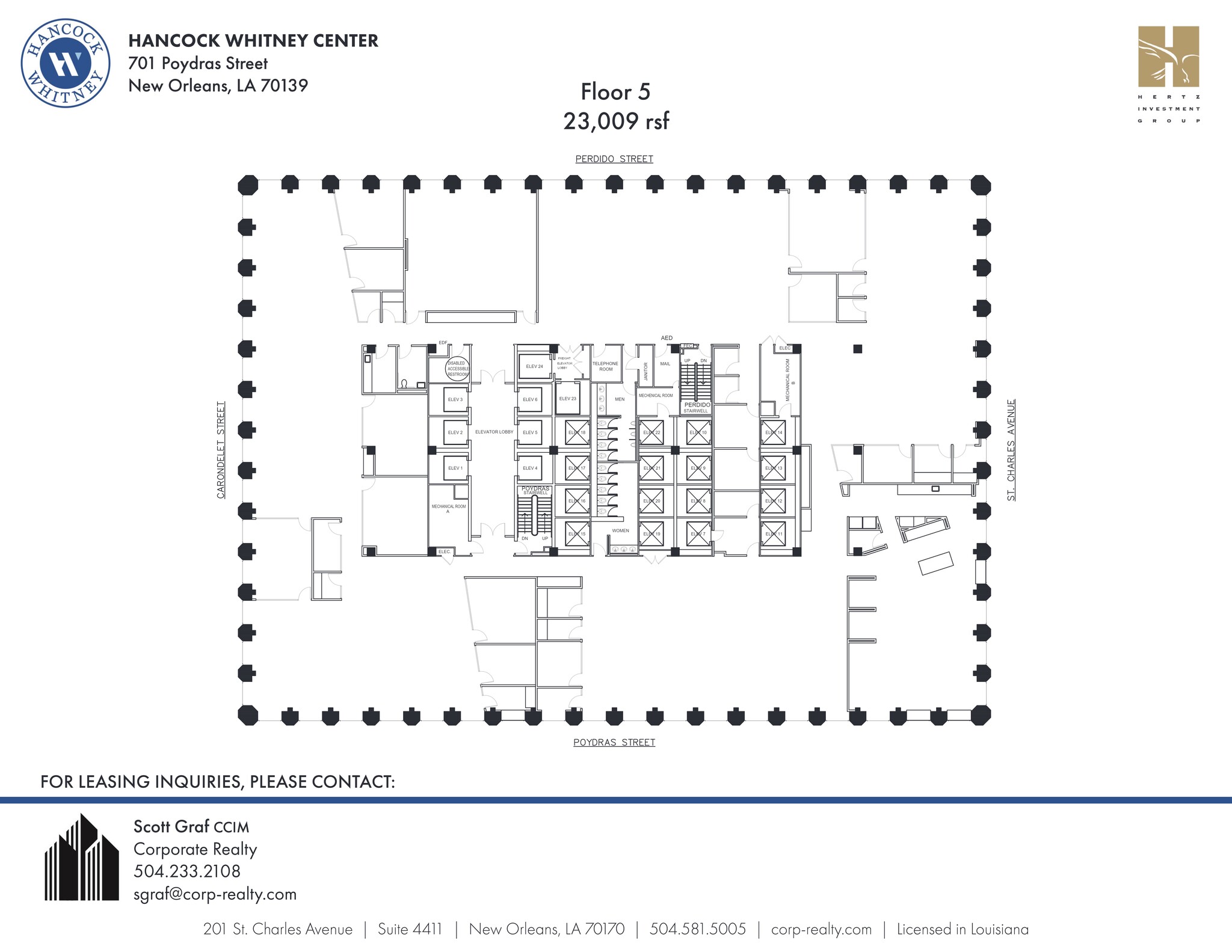 701 Poydras St, New Orleans, LA en alquiler Plano del sitio- Imagen 1 de 1