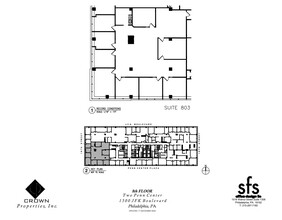 1500 John F Kennedy Blvd, Philadelphia, PA en alquiler Plano de la planta- Imagen 1 de 1