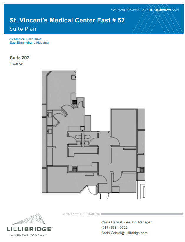 46-52 Medical Park Dr E, Birmingham, AL en alquiler Plano de la planta- Imagen 1 de 1