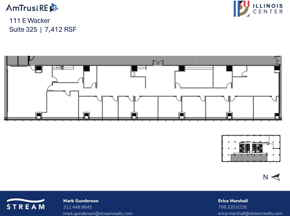 111 E Wacker Dr, Chicago, IL en alquiler Plano de la planta- Imagen 1 de 1