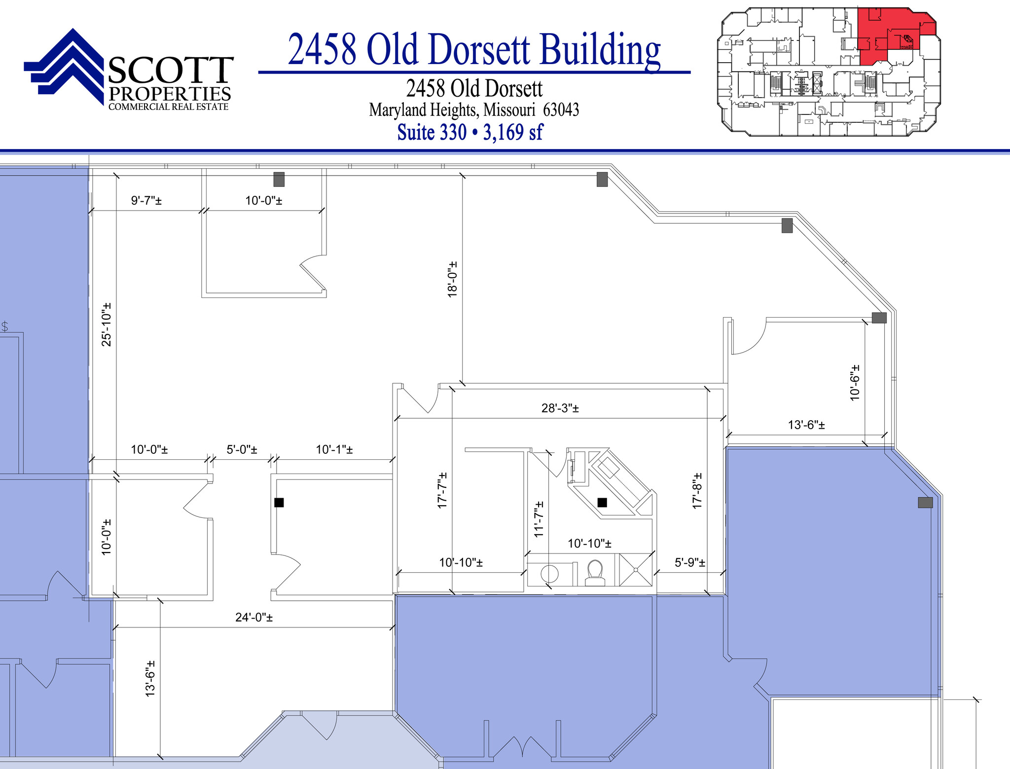 2458 Old Dorsett Rd, Maryland Heights, MO en alquiler Plano de la planta- Imagen 1 de 1