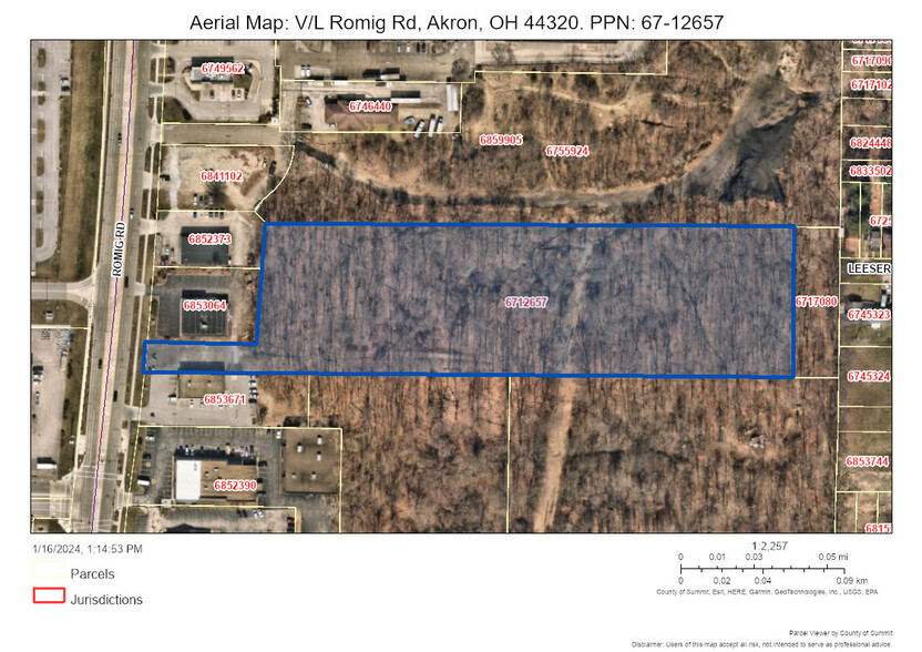 V/L 5.80 AC Romig Rd rd, Akron, OH en venta - Foto principal - Imagen 1 de 7