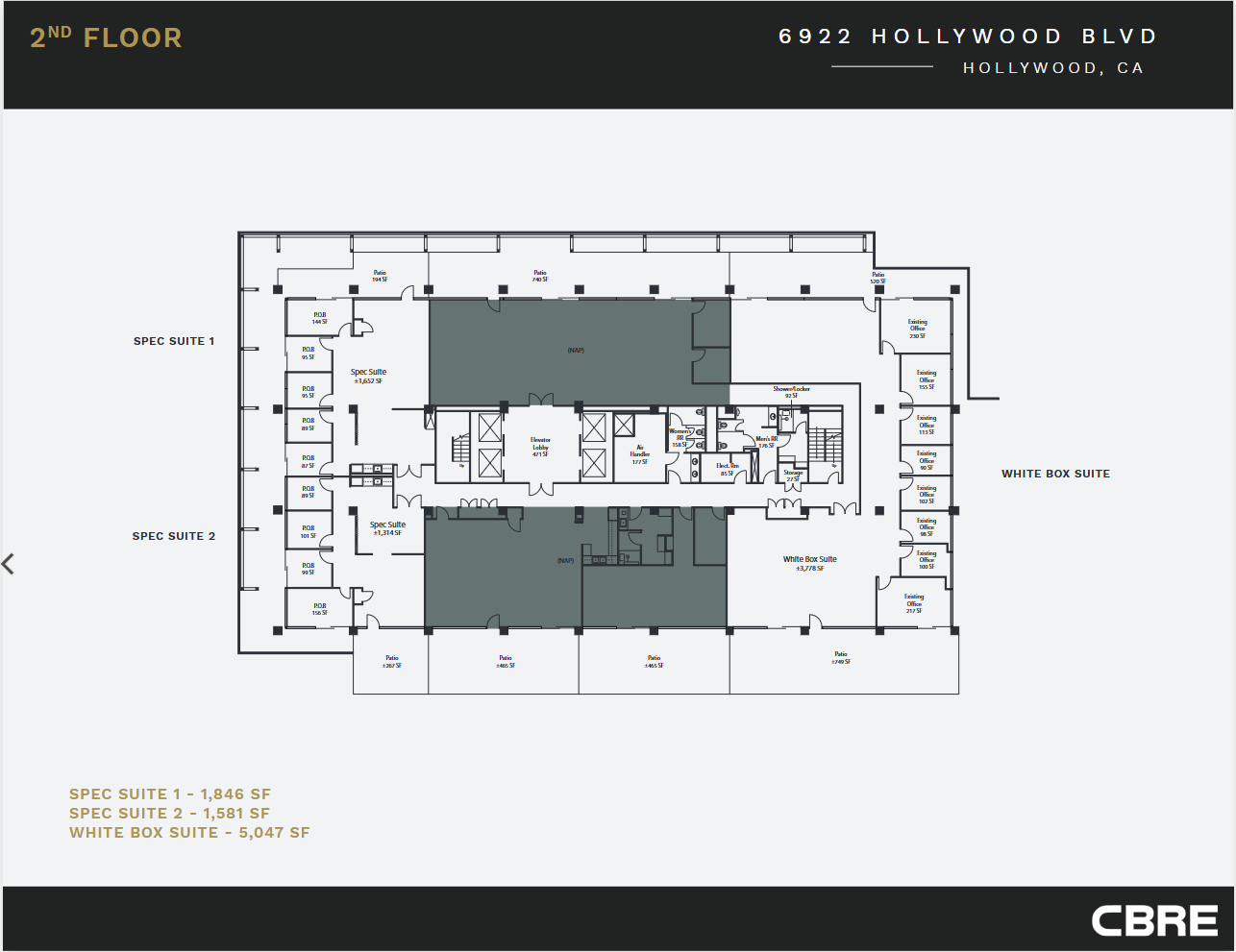 6922 Hollywood Blvd, Los Angeles, CA en alquiler Plano de la planta- Imagen 1 de 1