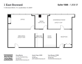 1 E Broward Blvd, Fort Lauderdale, FL en alquiler Plano del sitio- Imagen 1 de 1