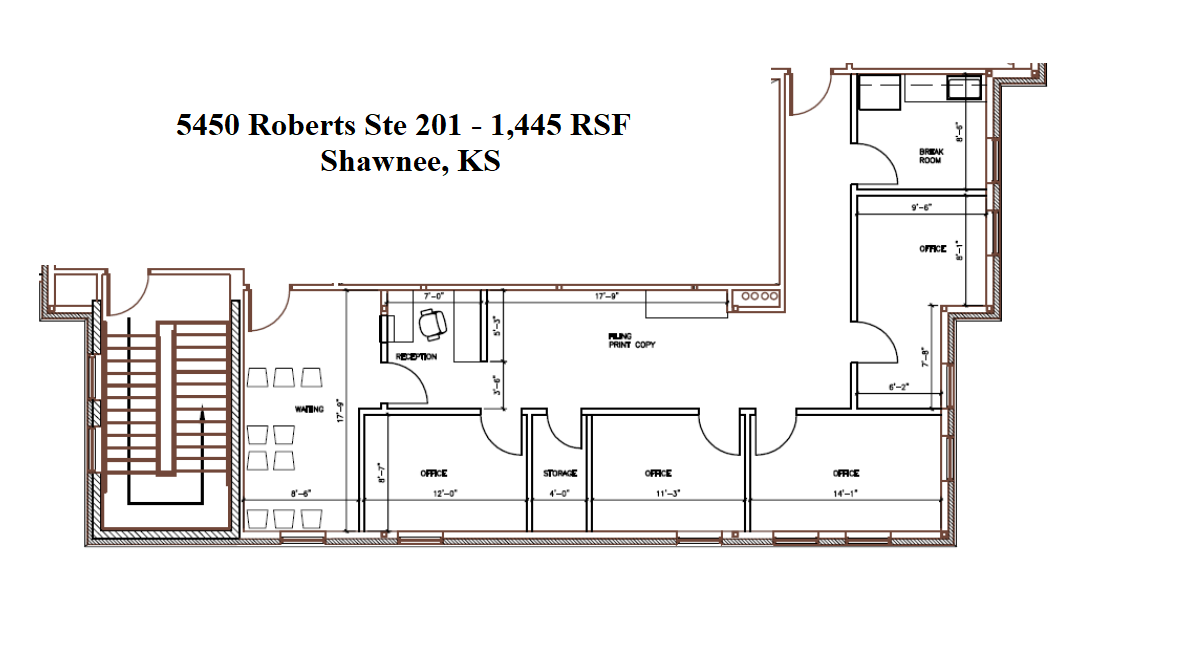 5450 Roberts St, Shawnee, KS en alquiler Plano de la planta- Imagen 1 de 1