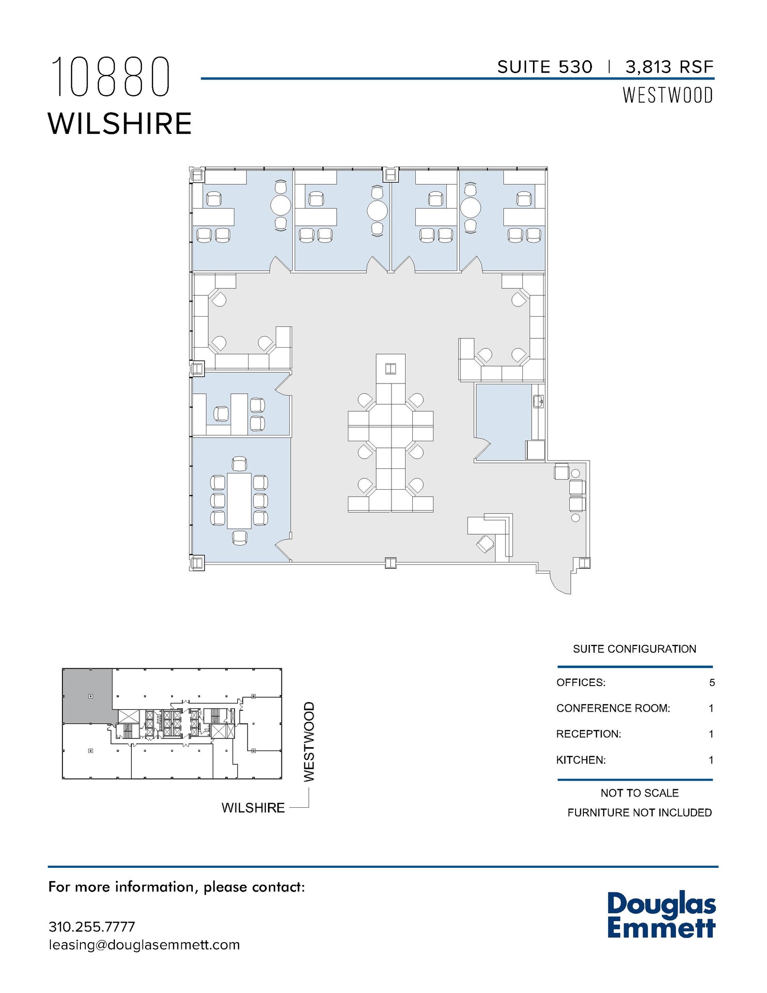 10880 Wilshire Blvd, Los Angeles, CA en alquiler Plano de la planta- Imagen 1 de 1