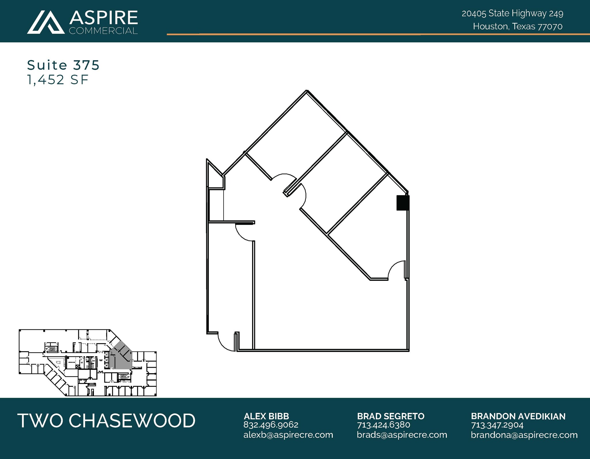 20333 State Highway 249, Houston, TX en alquiler Plano de la planta- Imagen 1 de 1