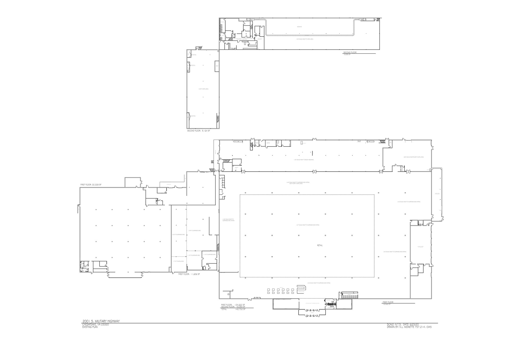 2001 S Military Hwy, Chesapeake, VA en alquiler Plano del sitio- Imagen 1 de 2