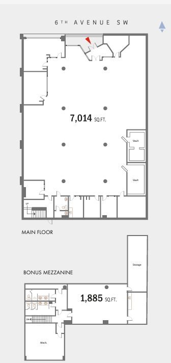 717 6 Ave SW, Calgary, AB en alquiler Plano de la planta- Imagen 1 de 1