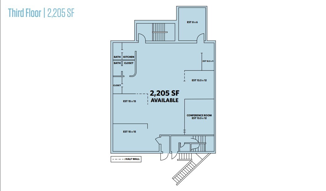 201-205 Harrison St, Leesburg, VA en alquiler Plano de la planta- Imagen 1 de 2