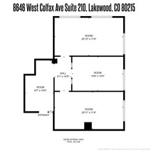 8646 W Colfax Ave, Lakewood, CO en alquiler Plano del sitio- Imagen 1 de 5