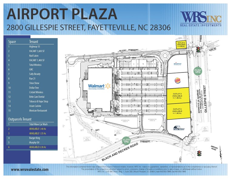 Airport Plz, Fayetteville, NC en venta - Foto del edificio - Imagen 1 de 1