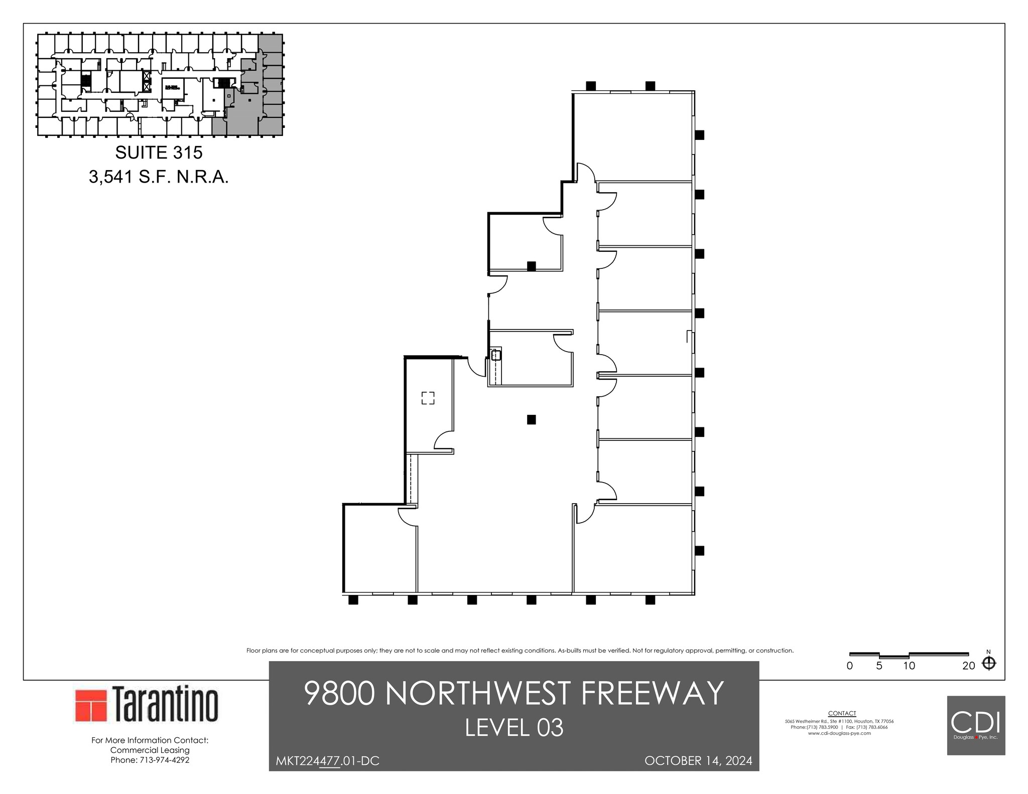 9800 Northwest Fwy, Houston, TX en alquiler Plano del sitio- Imagen 1 de 1