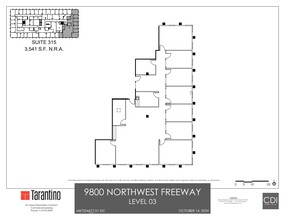 9800 Northwest Fwy, Houston, TX en alquiler Plano del sitio- Imagen 1 de 1