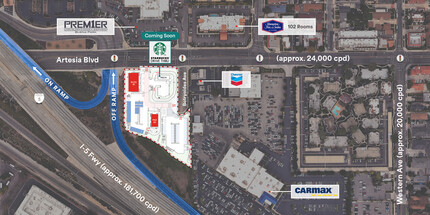 6050 Artesia Blvd, Buena Park, CA - VISTA AÉREA  vista de mapa