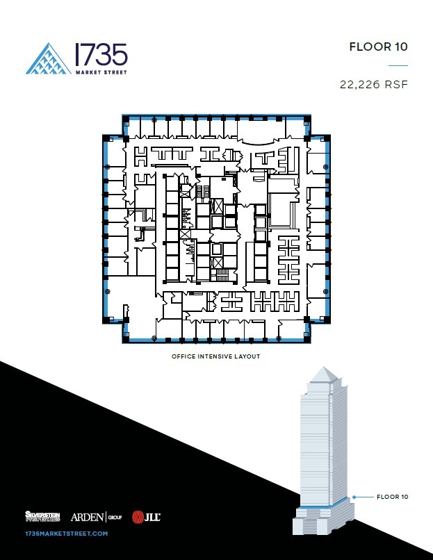 1735 Market St, Philadelphia, PA en alquiler Plano de la planta- Imagen 1 de 2