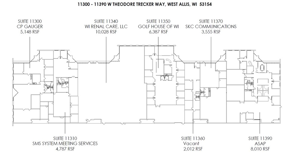 11300-11390 W Theodore Trecker Way, West Allis, WI en alquiler - Plano del sitio - Imagen 3 de 10