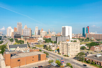 1001 E Jefferson Ave, Detroit, MI - VISTA AÉREA  vista de mapa