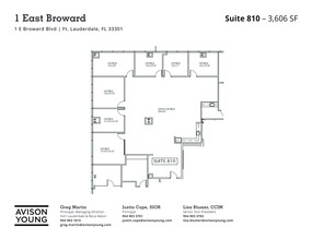 1 E Broward Blvd, Fort Lauderdale, FL en alquiler Plano del sitio- Imagen 1 de 1