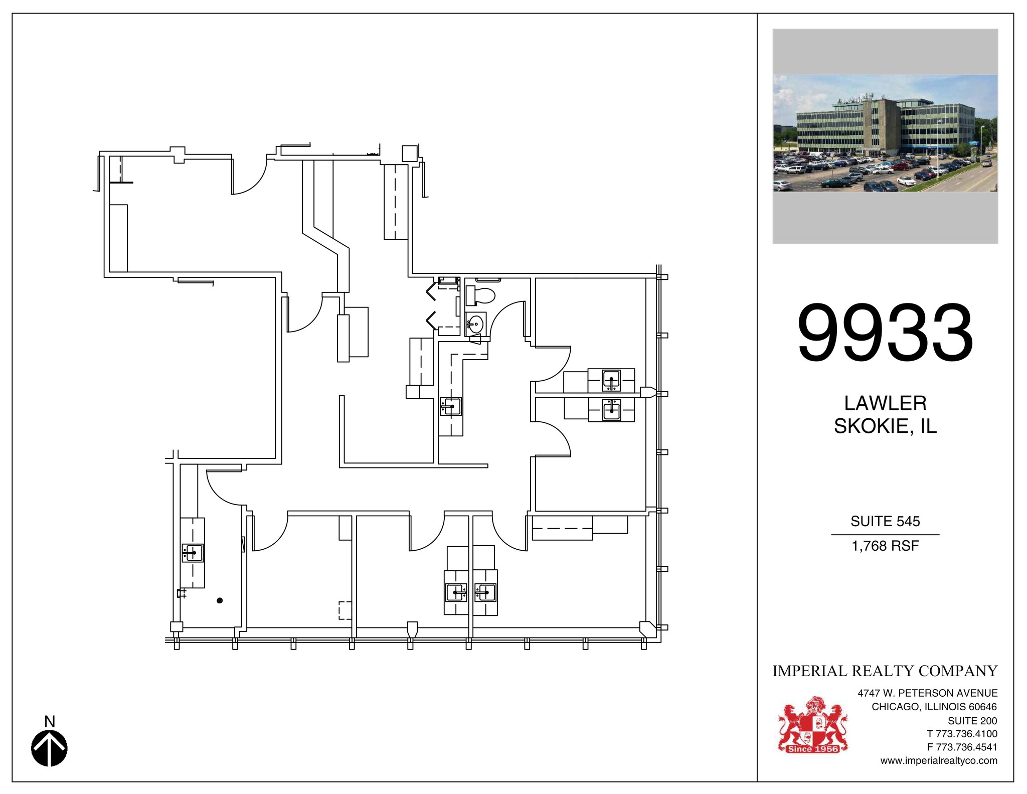 9933 Lawler Ave, Skokie, IL en alquiler Plano del sitio- Imagen 1 de 1