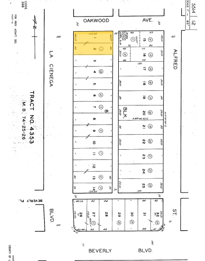 366-372 N La Cienega Blvd, Los Angeles, CA en alquiler - Plano de solar - Imagen 2 de 6