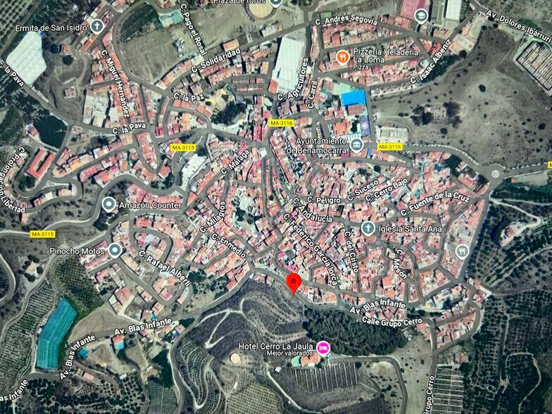 Terreno en Benamocarra, Málaga en venta - Plano del sitio - Imagen 3 de 4