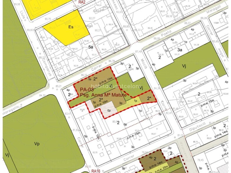 Carrer Del Poeta Joan Maragall, 13, Montmeló, Barcelona en venta - Plano de solar - Imagen 2 de 4