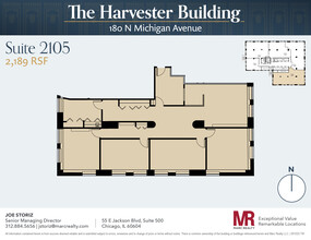 180 N Michigan Ave, Chicago, IL en alquiler Plano de la planta- Imagen 1 de 8