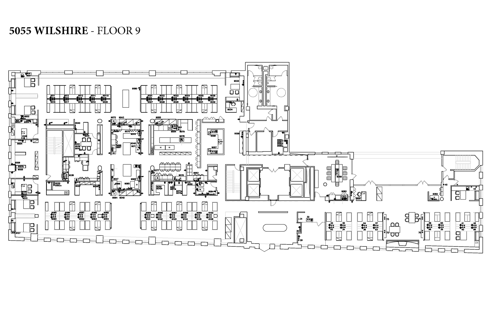 5055 Wilshire Blvd, Los Angeles, CA en alquiler Plano de la planta- Imagen 1 de 7