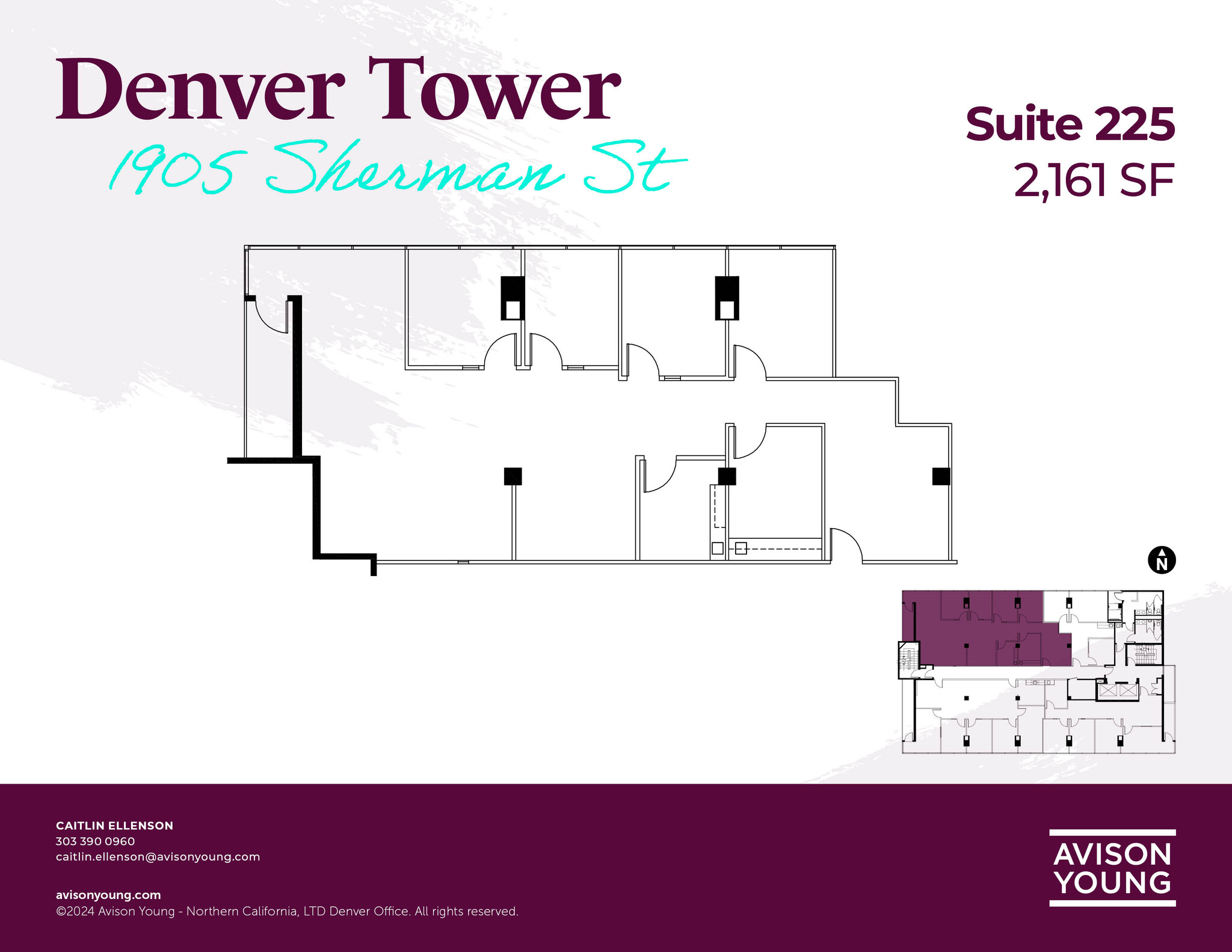 1905 Sherman St, Denver, CO en alquiler Plano de la planta- Imagen 1 de 2