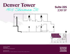 1905 Sherman St, Denver, CO en alquiler Plano de la planta- Imagen 1 de 2