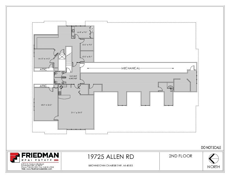 19725 Allen Rd, Brownstown Twp, MI en alquiler Plano de la planta- Imagen 1 de 1