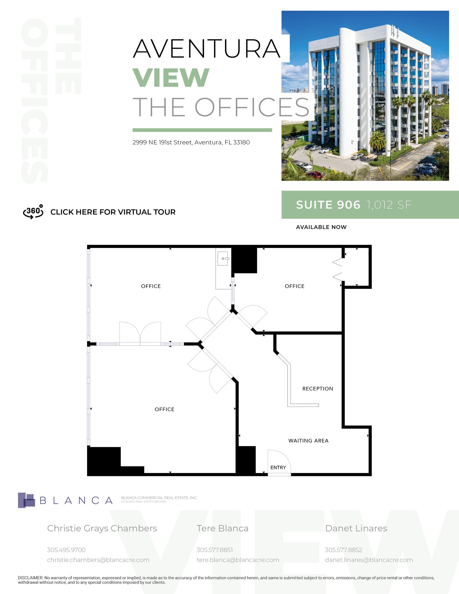 2999 NE 191st St, Aventura, FL en alquiler Plano de la planta- Imagen 1 de 1