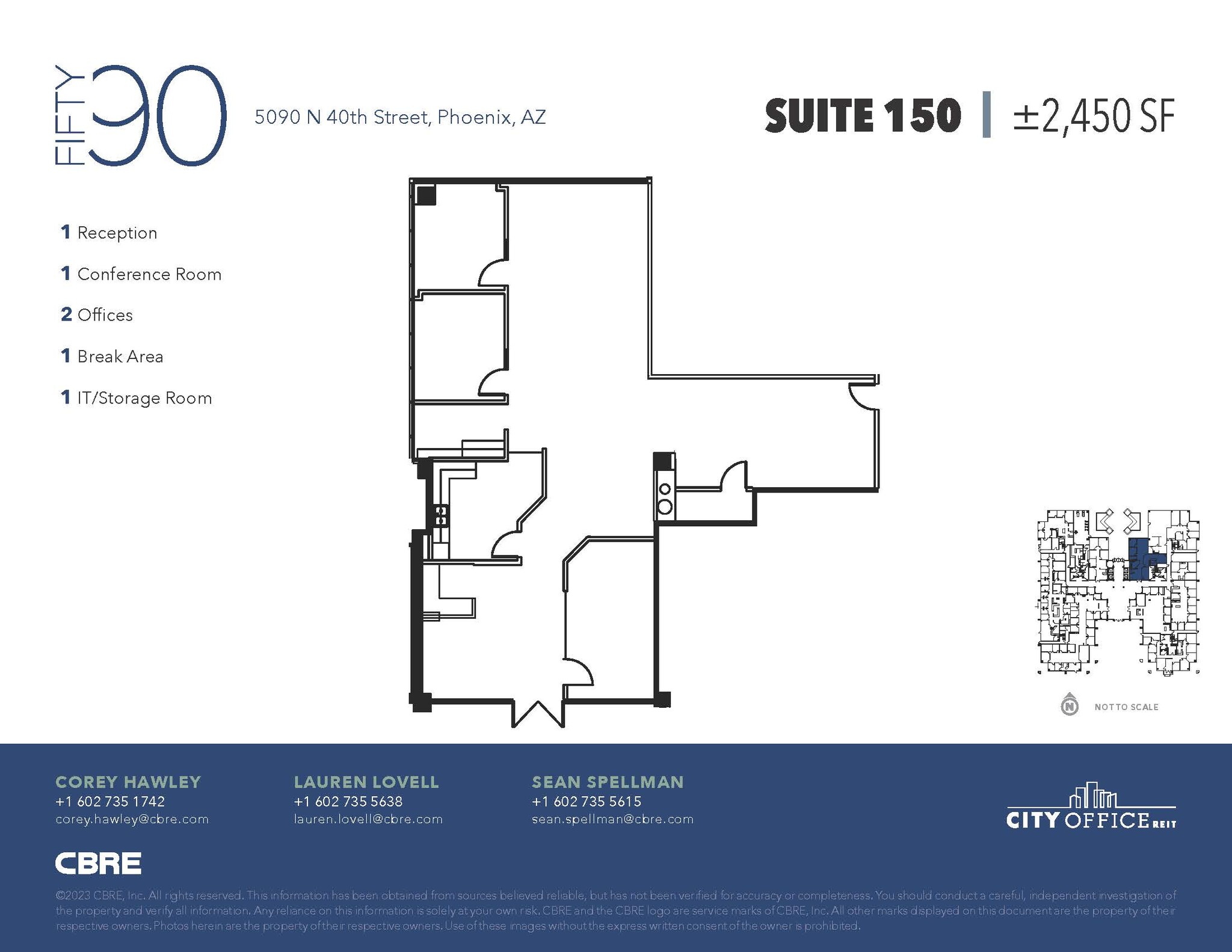 5090 N 40th St, Phoenix, AZ en alquiler Plano de la planta- Imagen 1 de 1