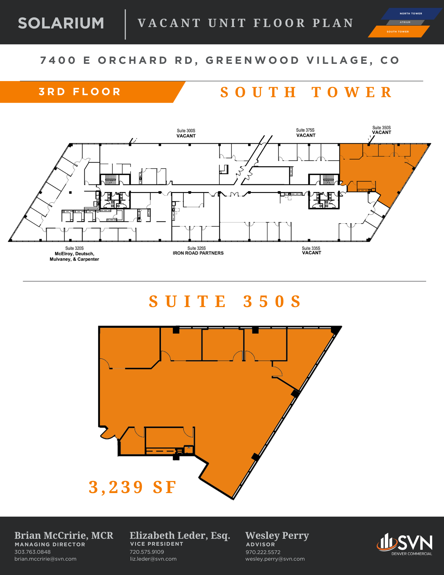 7400 E Orchard Rd, Greenwood Village, CO en alquiler Plano de la planta- Imagen 1 de 1