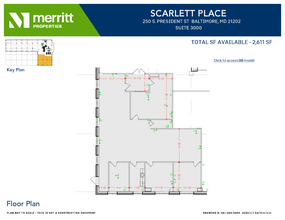 729 E Pratt St, Baltimore, MD en alquiler Plano de la planta- Imagen 1 de 1