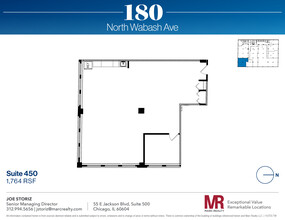 180 N Wabash Ave, Chicago, IL en alquiler Plano de la planta- Imagen 1 de 5