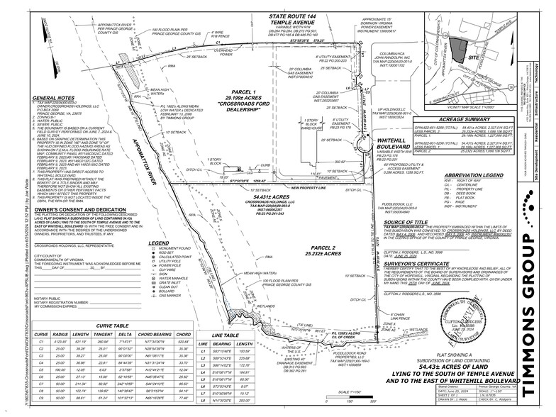 Whitehill Boulevard, Prince George, VA en venta - Plano del sitio - Imagen 2 de 2