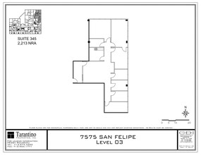 7575 San Felipe, Houston, TX en alquiler Plano del sitio- Imagen 1 de 1