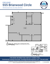 555 Briarwood Cir, Ann Arbor, MI en alquiler Plano de la planta- Imagen 2 de 5