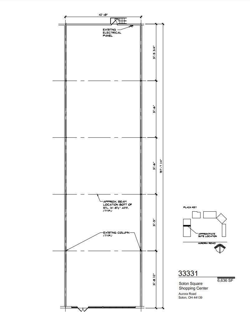 33311-33631 Aurora Rd, Solon, OH en alquiler Plano de la planta- Imagen 1 de 1