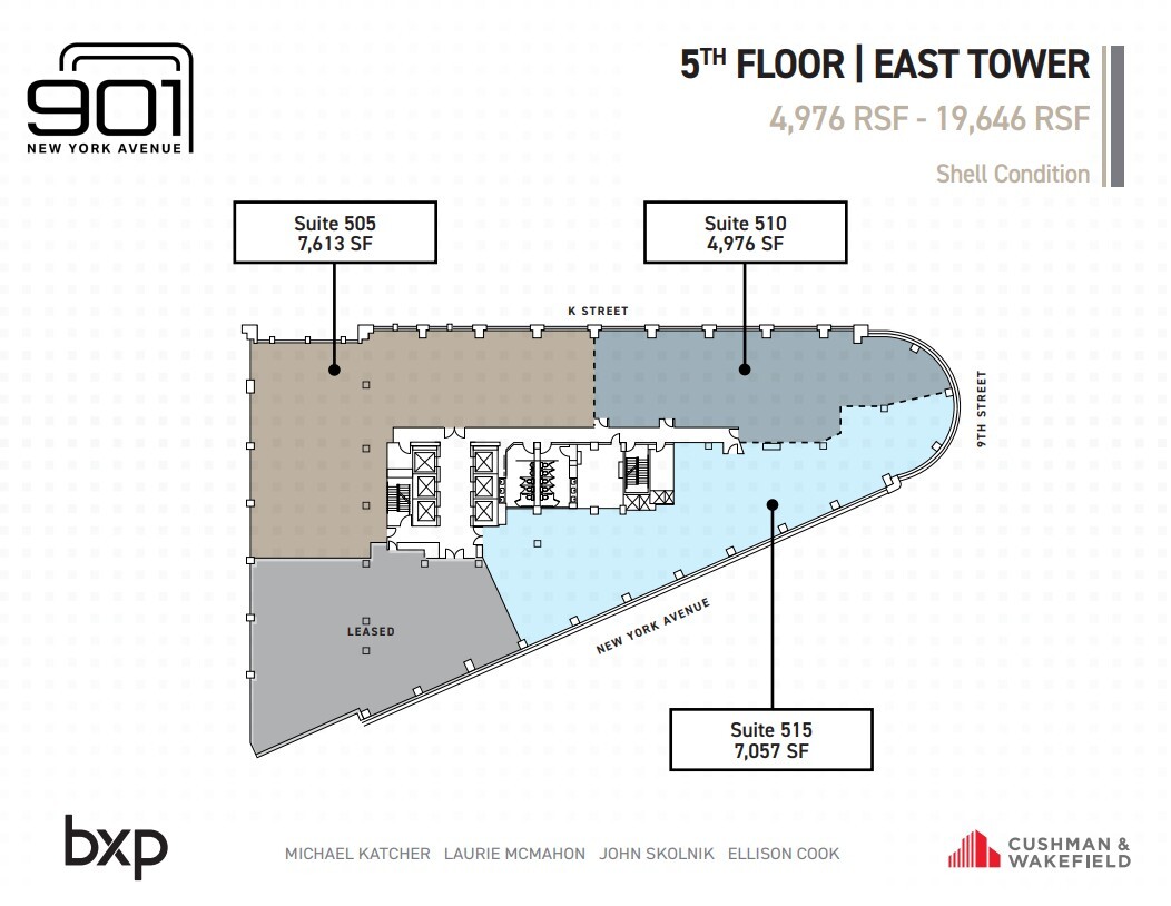 901 New York Ave NW, Washington, DC en alquiler Plano de la planta- Imagen 1 de 2