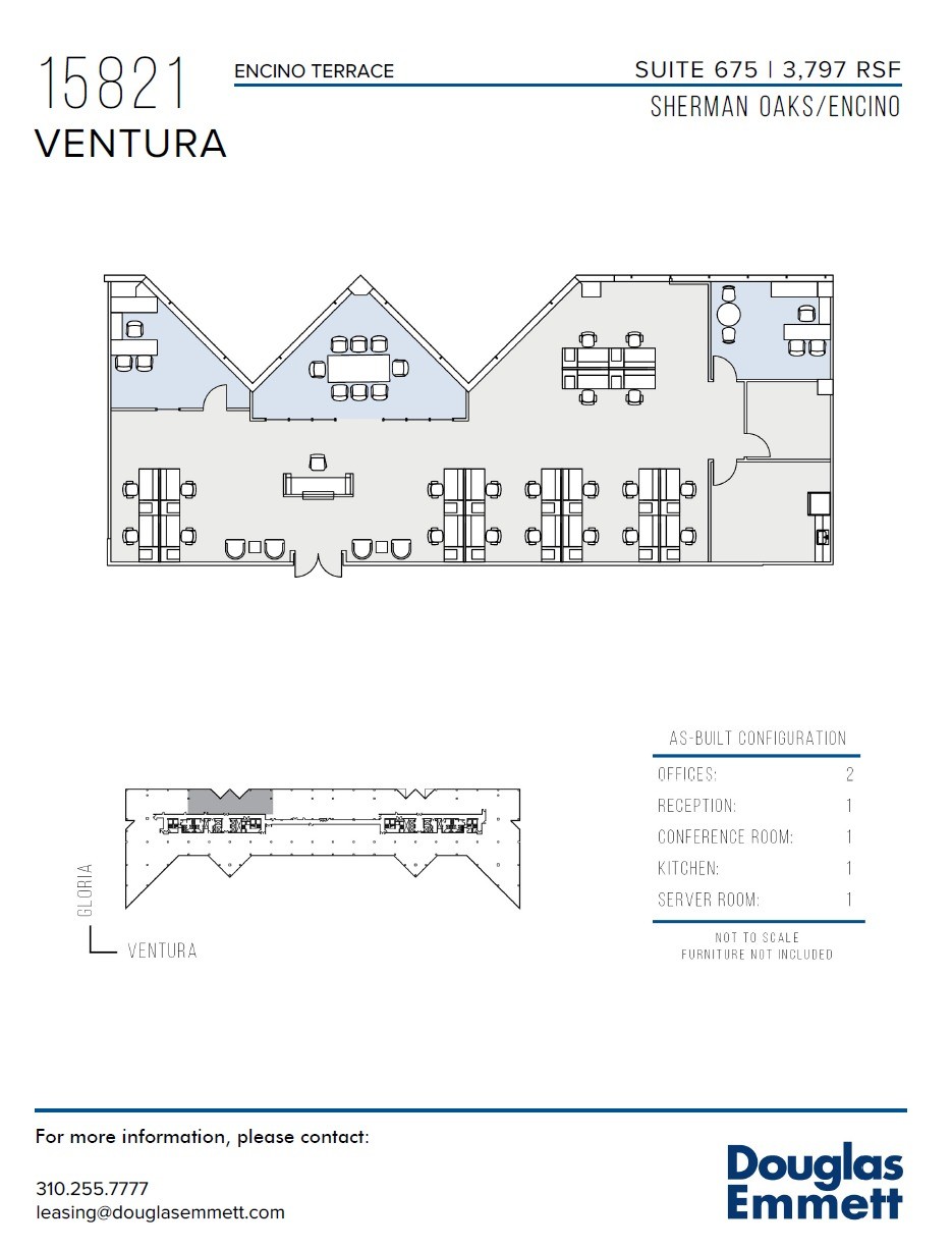 15821 Ventura Blvd, Encino, CA en alquiler Plano de la planta- Imagen 1 de 1