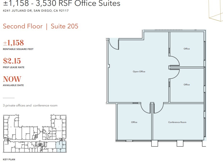 4241 Jutland Dr, San Diego, CA en alquiler Plano de la planta- Imagen 1 de 1