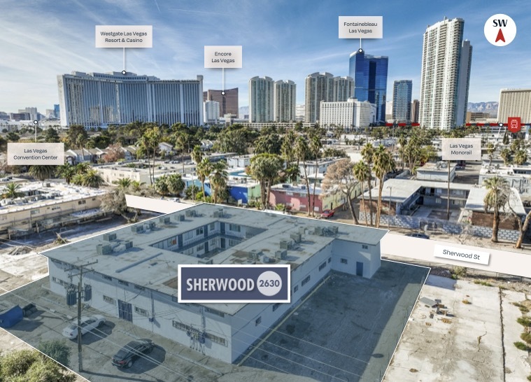 2630 Sherwood St, Las Vegas, NV en venta - Vista aérea - Imagen 2 de 8