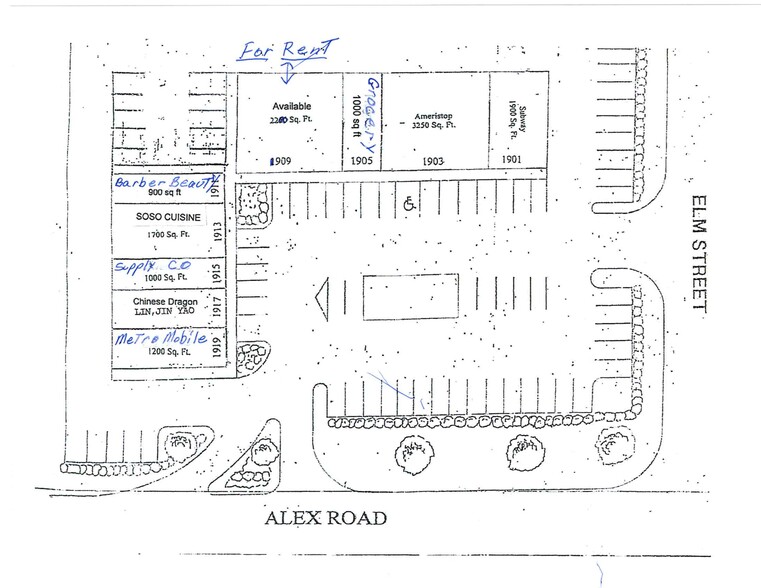 1901-1909 S Alex Rd, West Carrollton, OH en alquiler - Plano del sitio - Imagen 1 de 3