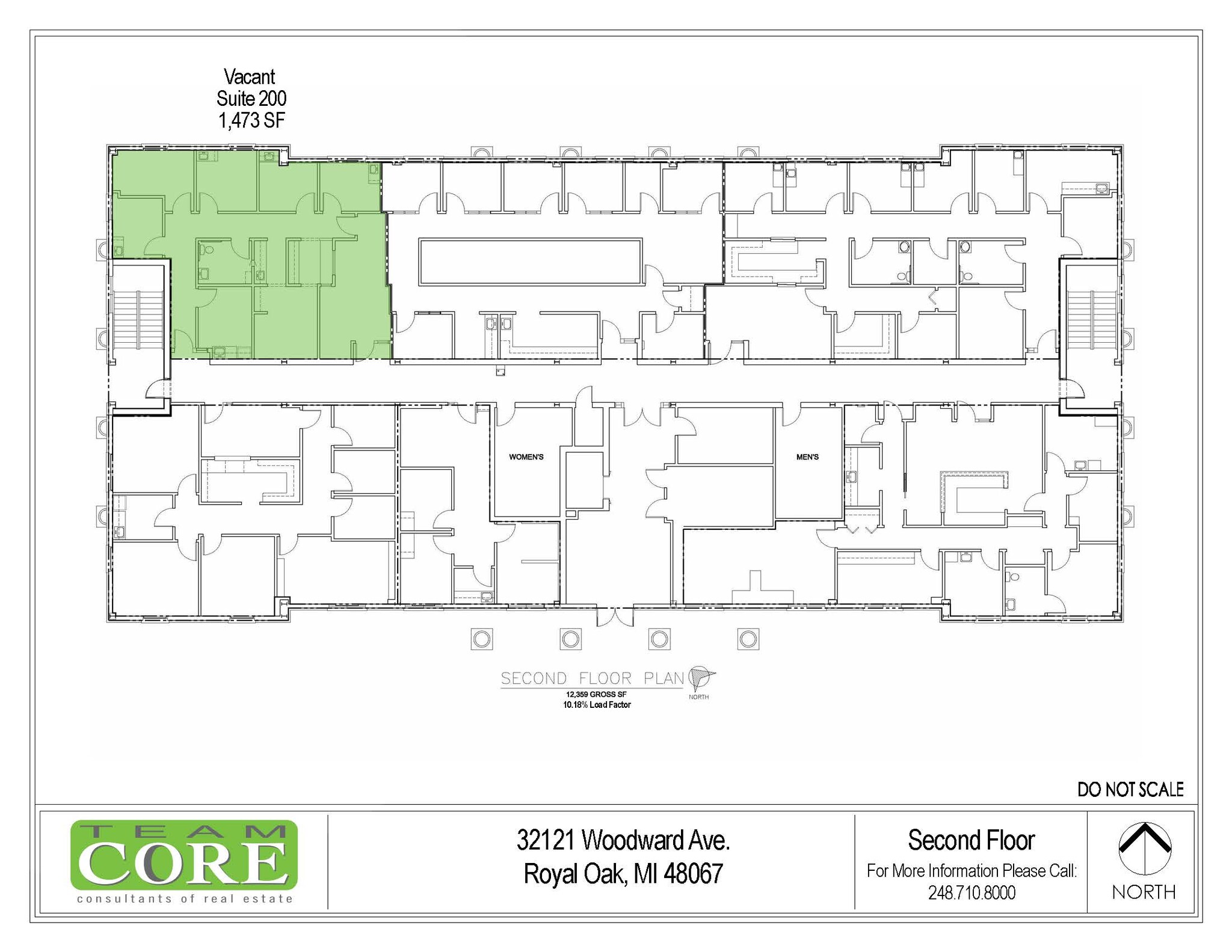 32121 Woodward Ave, Royal Oak, MI en alquiler Plano de la planta- Imagen 1 de 1