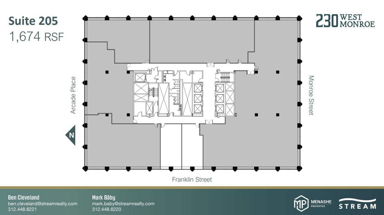 230 W Monroe St, Chicago, IL en alquiler Plano de la planta- Imagen 1 de 1